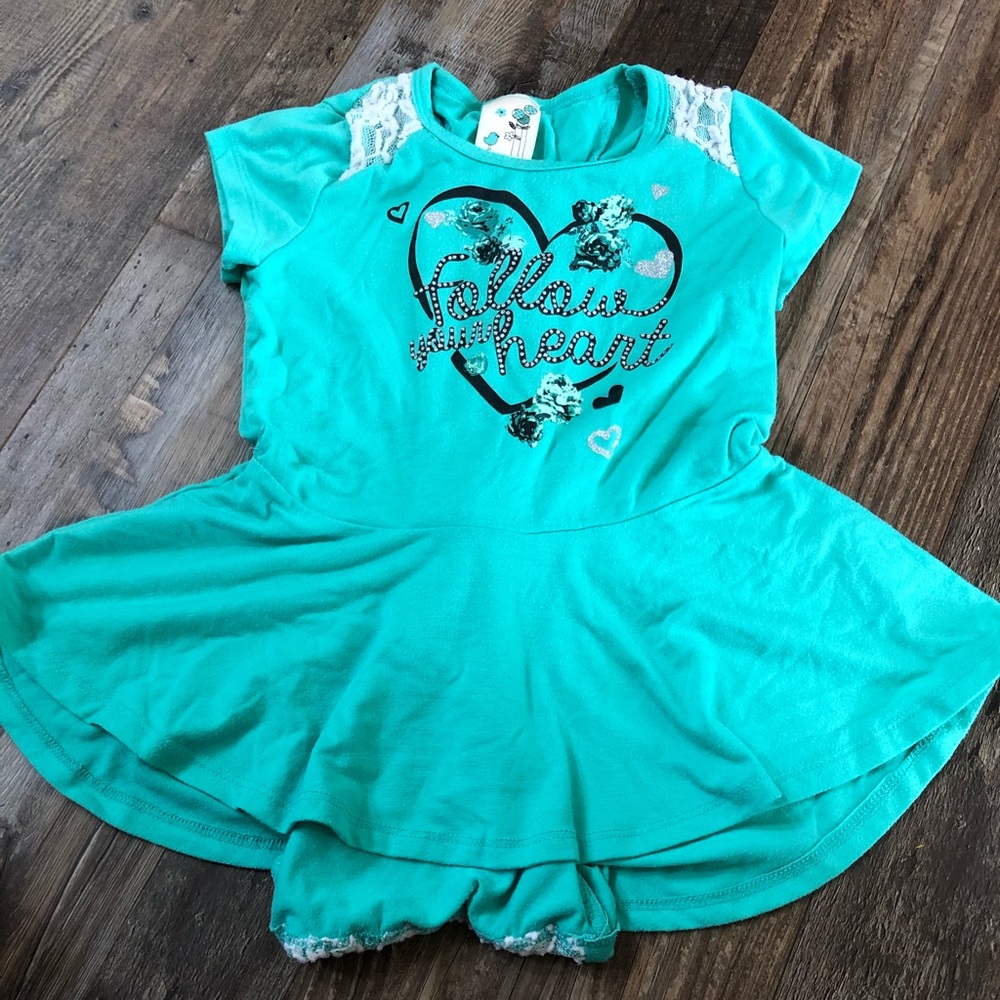 “Follow your heart” Teal Shirt/Blouse